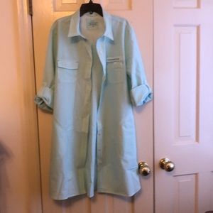 Harbor shirt cover up new with tags Vineyard, vines, women’s mint green white